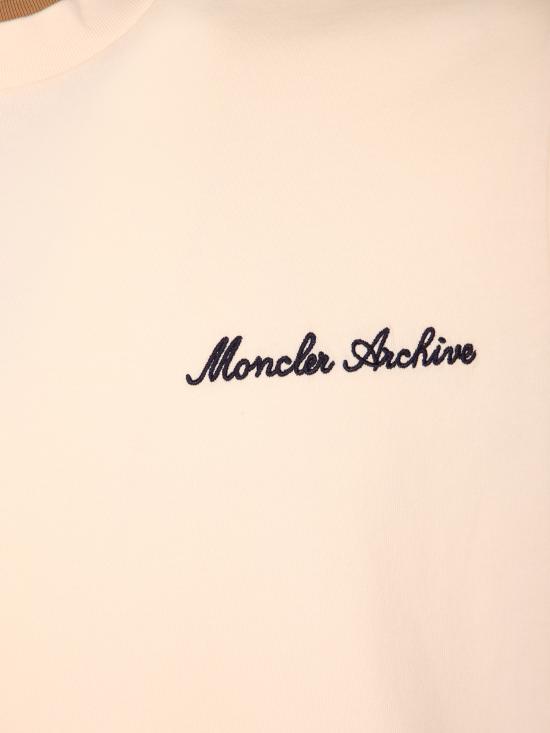 26SS 몽클레어 로고 자수 코튼 티셔츠 8C00015 89AYY 060 White - MONCLER