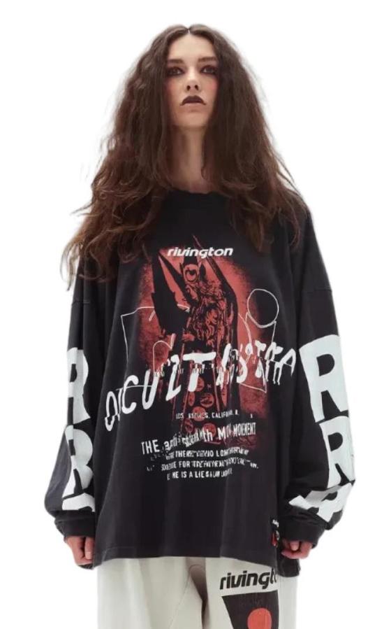 26SS 리빙톤 르아 레비스 123 긴팔 티셔츠 OCCT LS08 VBLK