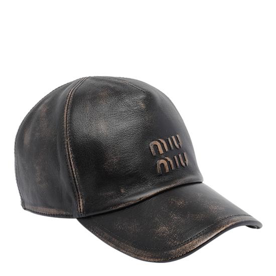 25FW 미우미우 볼캡 5HC179 AF6PF0201 Brown - MIU MIU