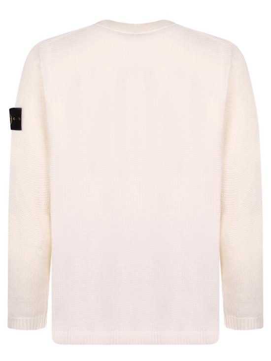 26SS 스톤 아일랜드 스웨터 5100023 S01B2 V0093 White - STONE ISLAND