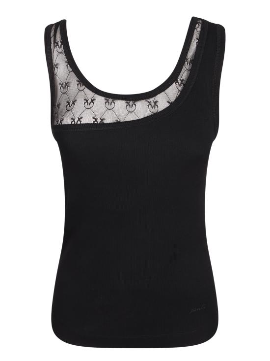 26SS 핑코 민소매 티셔츠 106461 A362 Z99 Black