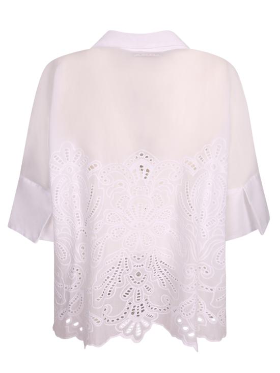 26SS 에르마노 피렌제 블라우스 D48EK022 EN0 MF010 White - ERMANNO FIRENZE