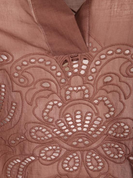 26SS 에르마노 피렌제 블라우스 D48EK022 EN0 MFB24 Brown - ERMANNO FIRENZE