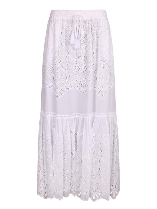 26SS 에르마노 피렌제 롱 스커트 D48EO012 EN0 MF010 White