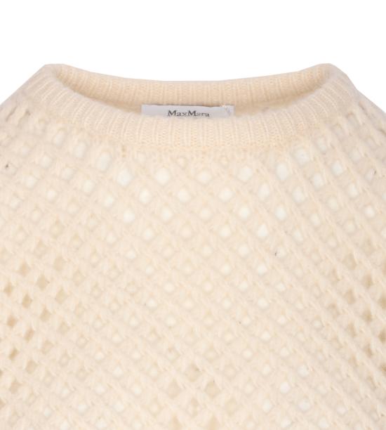 25FW 막스마라 ESSEN 에쎈 오픈 니트 캐시미어 스웨터 2521366142600 ESSEN 001 White - MAX MARA