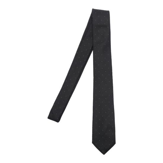 25FW 생로랑 넥타이 816390 3Y0021078 Black