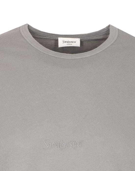 25FW 생로랑 반팔 티셔츠 818535 YBHD21467 Grey - SAINT LAURENT