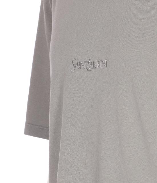 25FW 생로랑 반팔 티셔츠 818535 YBHD21467 Grey - SAINT LAURENT