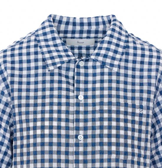 26SS 던스트 셔츠 UDSH6B133N2 NAVI CHECK Blue - DUNST