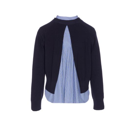 25FW 사카이 가디건 25 08170 239 Blue - SACAI