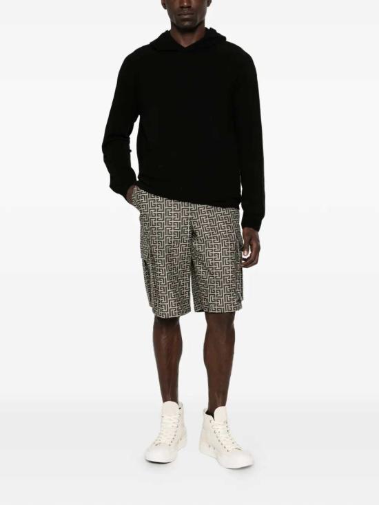 26SS 발망 숏팬츠 GH1PA180XL74 GFE IVOIRE NOIR GFE - BALMAIN