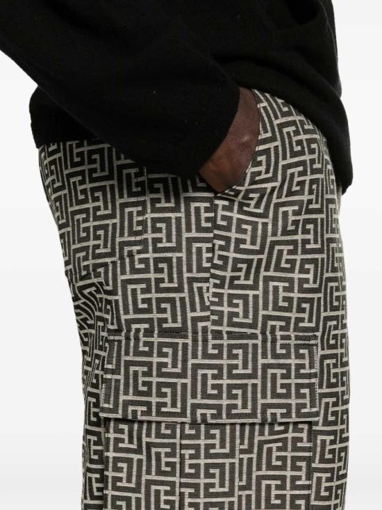 26SS 발망 숏팬츠 GH1PA180XL74 GFE IVOIRE NOIR GFE - BALMAIN