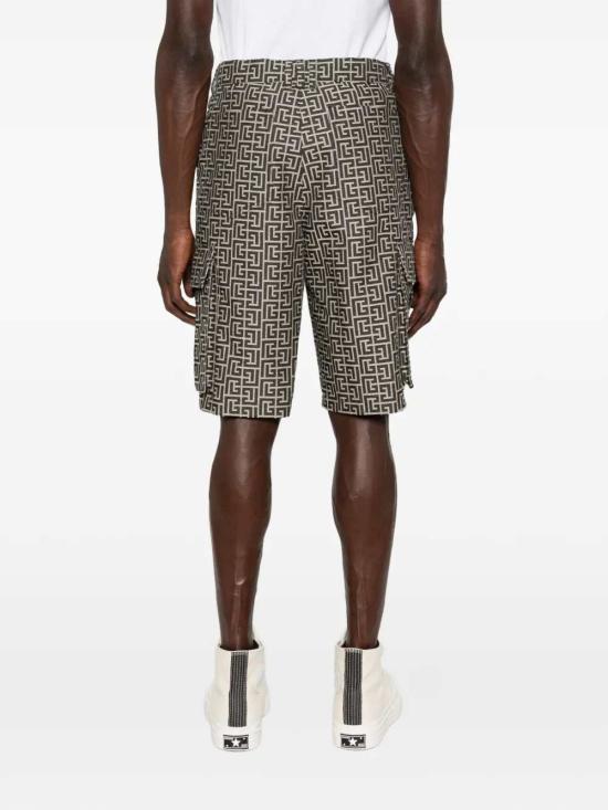 26SS 발망 숏팬츠 GH1PA180XL74 GFE IVOIRE NOIR GFE - BALMAIN