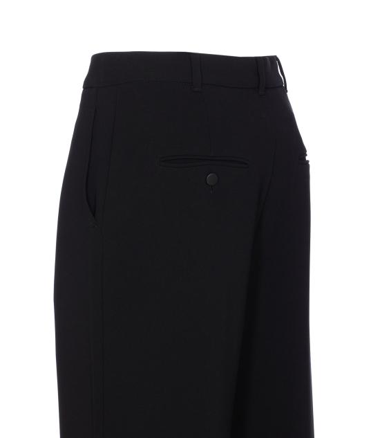 25FW 막스마라 스튜디오 스트레이트 팬츠 2526136011600 JEZ 001 Black - MAX MARA STUDIO