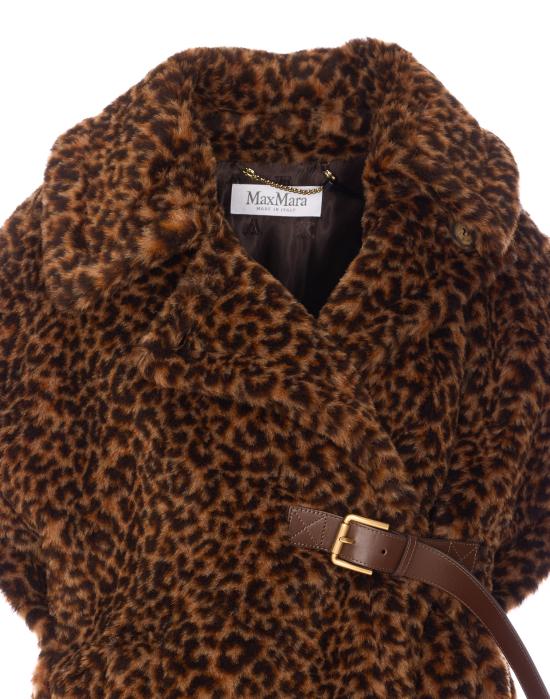 25FW 막스마라 뉴아바보 버클 케이프 2524736172600 NEWABAVO10 001 Brown - MAX MARA