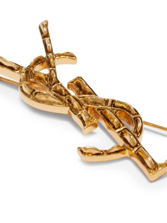 26SS 생로랑 YSL 오피움 크로커다일 브로치 470371 Y15008030 GOLD - SAINT LAURENT