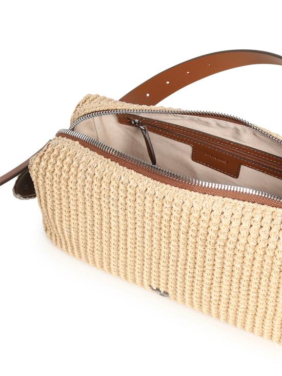 26SS 핑코 숄더백 106661 A391HH2O PAGLIA CUOIO OLD SILVER - PINKO