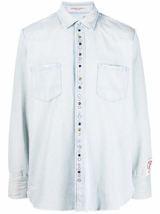 26SS 골든구스 해머드 스터드 데님 셔츠 GMP00487 P00063650100