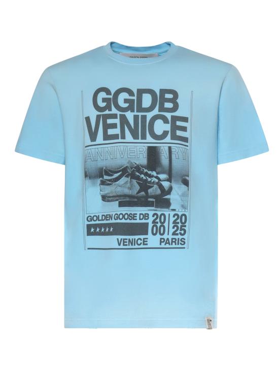 26SS 골든구스 반팔 티셔츠 GMP01220 P00236850977 Gradient light blue