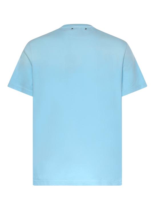 26SS 골든구스 반팔 티셔츠 GMP01220 P00236850977 Gradient light blue - GOLDEN GOOSE