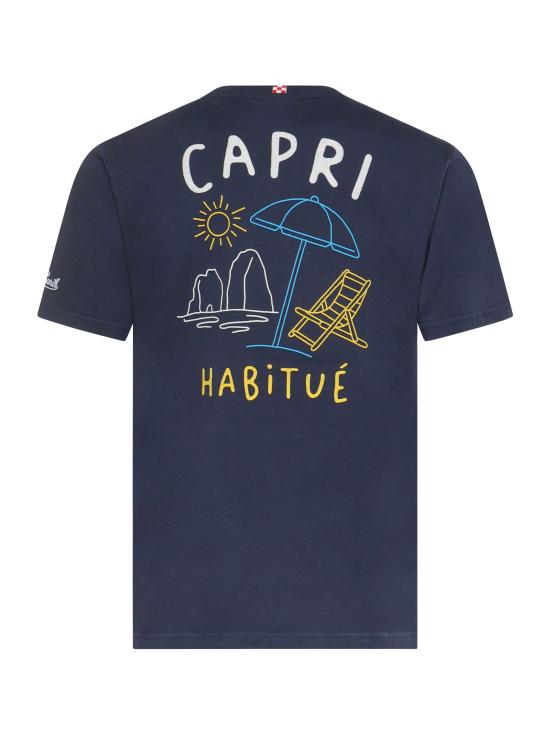 26SS 세인트바쓰 반팔 티셔츠 PRL0002 02502L Blue - MC2 SAINT BARTH