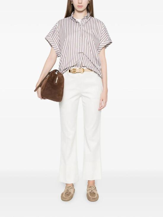 26SS 브루넬로 쿠치넬리 스트레이트 팬츠 MA126P8854C1542 Cream - BRUNELLO CUCINELLI