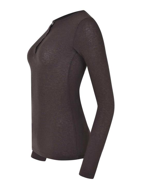 25FW 솔로트레 긴팔 티셔츠 M1F0130FU69S Dark Brown - SOLOTRE