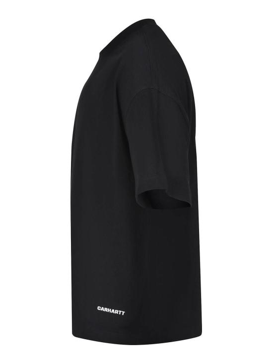 26SS 칼하트 숏슬리브 링크 스크립트 티셔츠 I0313730D2XX Black - CARHARTT