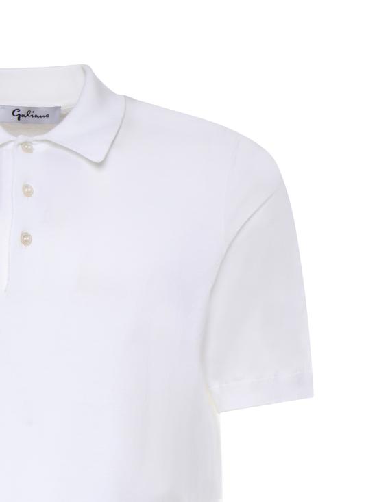 26SS 갈리아노 폴로 티셔츠 43156 20731002 White - GALIANO