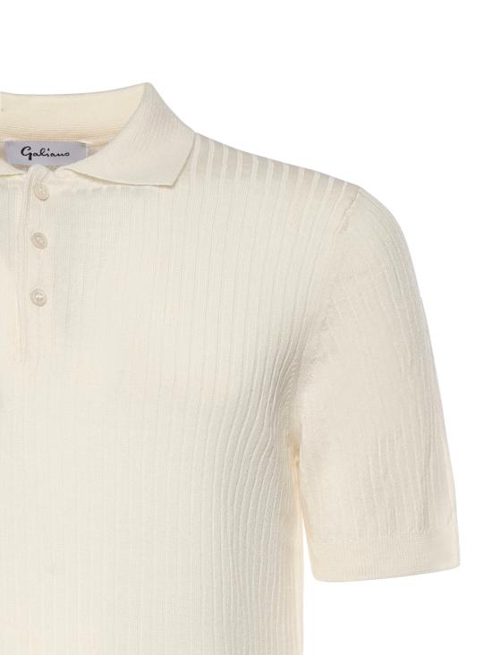 26SS 갈리아노 폴로 티셔츠 57118 18641001 White - GALIANO