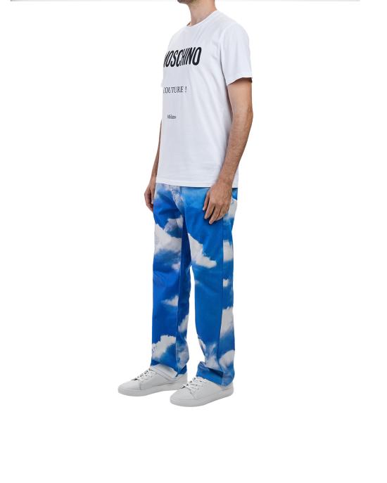 26SS 모스키노 반팔 티셔츠 0719 5241 1001 BIANCO - MOSCHINO