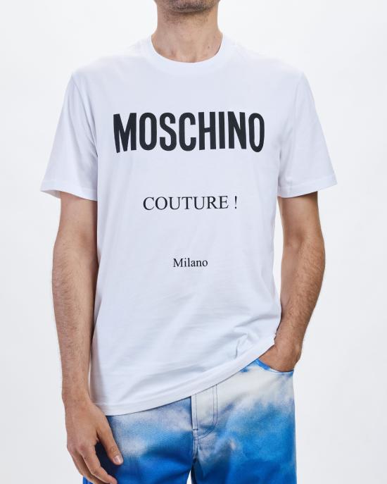 26SS 모스키노 반팔 티셔츠 0719 5241 1001 BIANCO - MOSCHINO