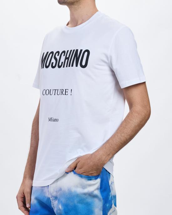 26SS 모스키노 반팔 티셔츠 0719 5241 1001 BIANCO - MOSCHINO