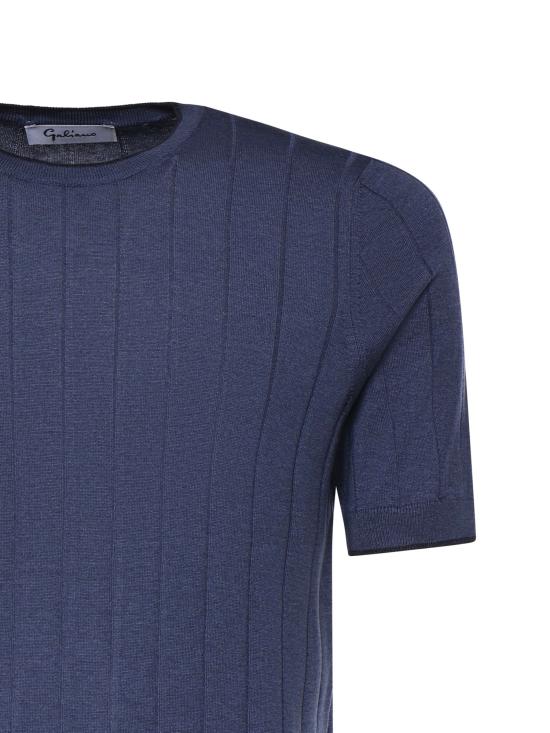 26SS 갈리아노 반팔 티셔츠 43116 23510570 Blue - GALIANO
