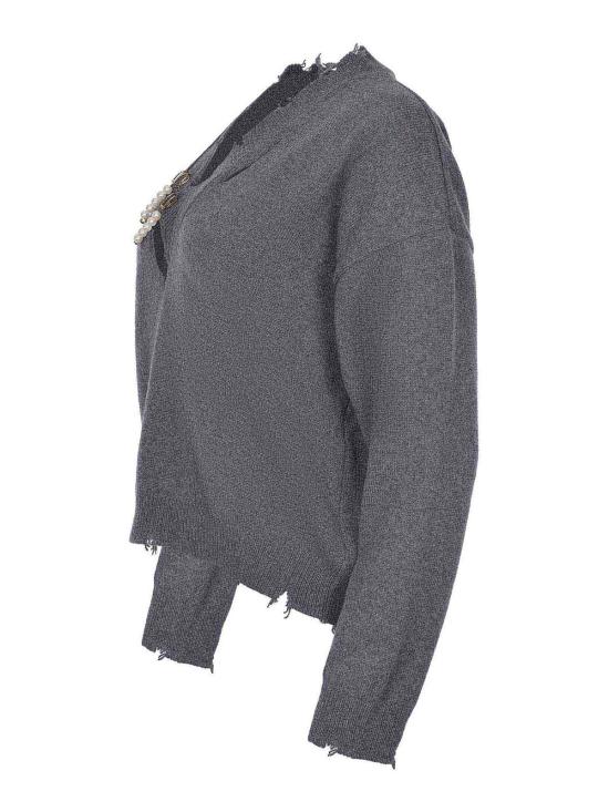 25FW 어 페이퍼 키드 스웨터 F5PKWOJP087100 Grey - A PAPER KID