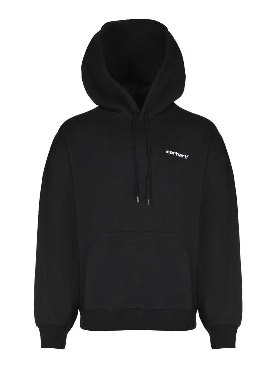 26SS 칼하트 후드 캡스 스웨트셔츠 I03606689XX Black - CARHARTT