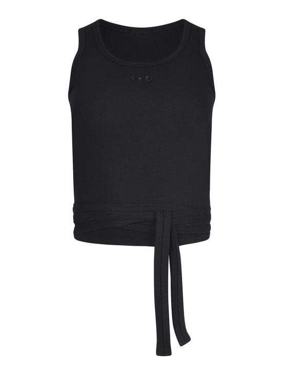 26SS 디젤 wrap-around design 크롭탑 A210190EJAI9XX Black