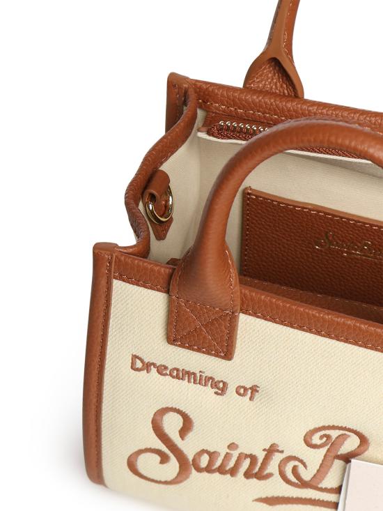 26SS 세인트바쓰 토트백 VANMI001 01517L CANVAS GRAIN LEATHER 1019 EMB - MC2 SAINT BARTH