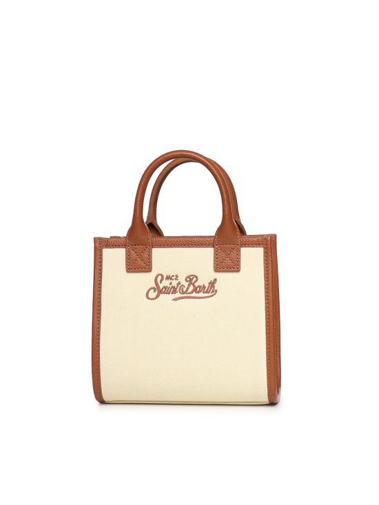 26SS 세인트바쓰 토트백 VANMI001 01517L CANVAS GRAIN LEATHER 1019 EMB - MC2 SAINT BARTH