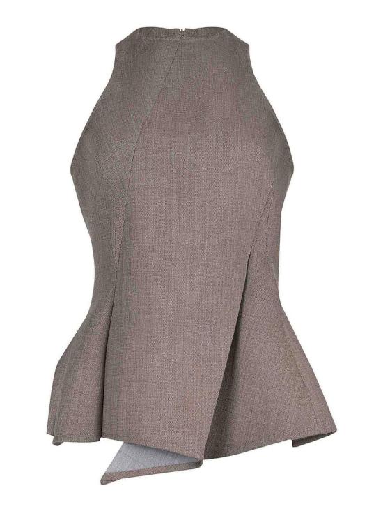 26SS 마그다뷰트림 민소매 티셔츠 221426BEIGE Brown