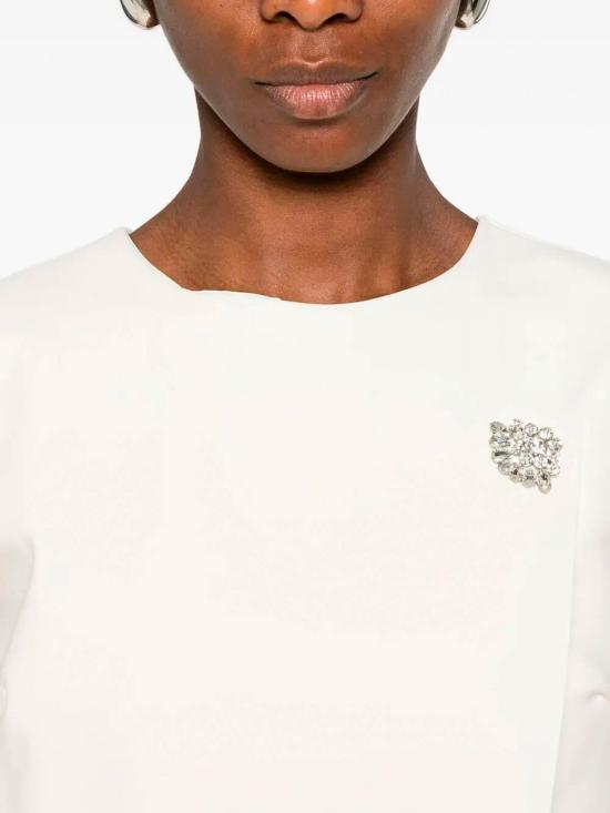 26SS 키아라보니 숏 원피스 ABCDANKABRSHZP802 Cream - CHIARA BONI