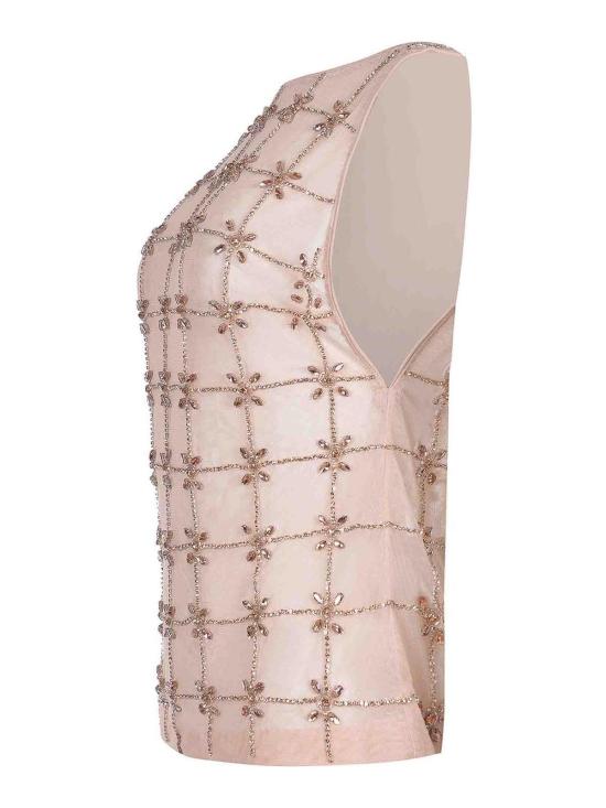 26SS 핑코 민소매 티셔츠 106437A32BZN6 Nude Neutrals - PINKO