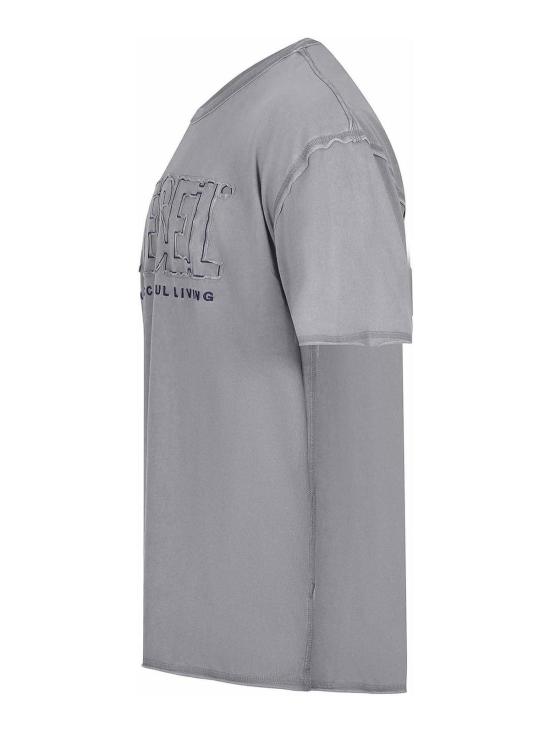 26SS 디젤 appliqué logo and raw edge 티셔츠 A210410KMAH97D Grey - DIESEL