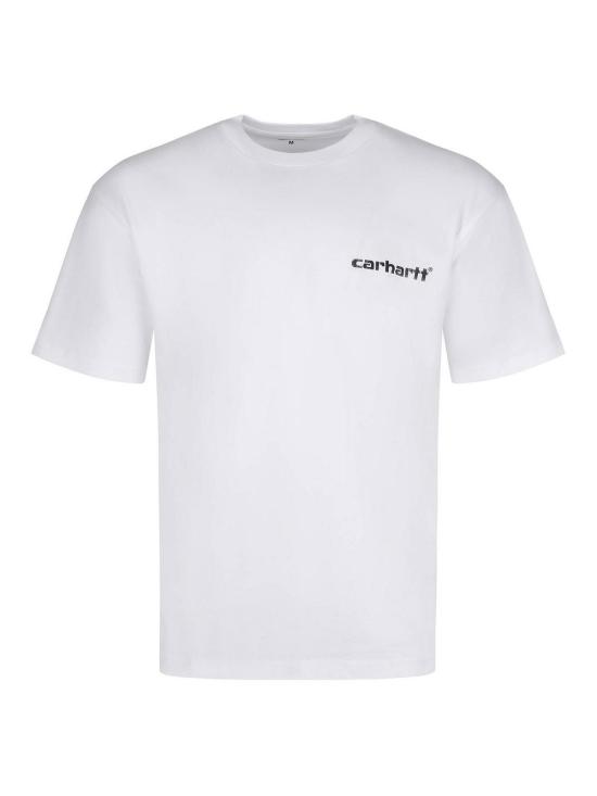 26SS 칼하트 숏슬리브 캡스 티셔츠 I03601202XX White