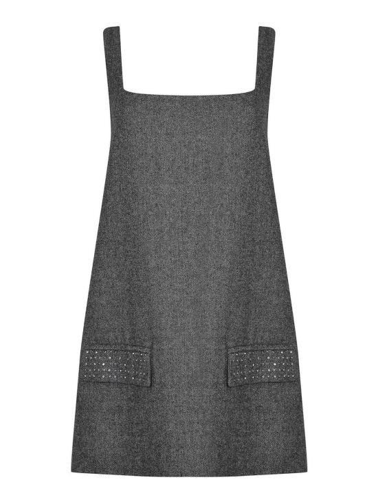 25FW 어 페이퍼 키드 숏 원피스 F5PKWODR059200 Grey