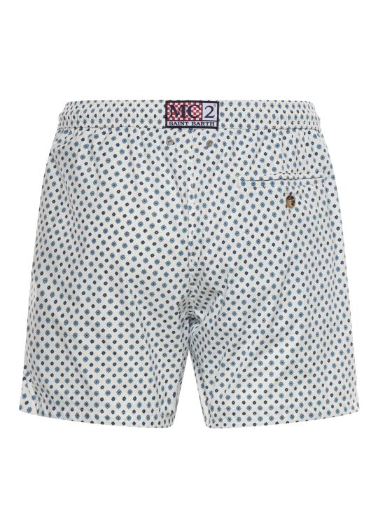 26SS 세인트바쓰 스윔팬츠 LIG0016 00671L White blue - MC2 SAINT BARTH