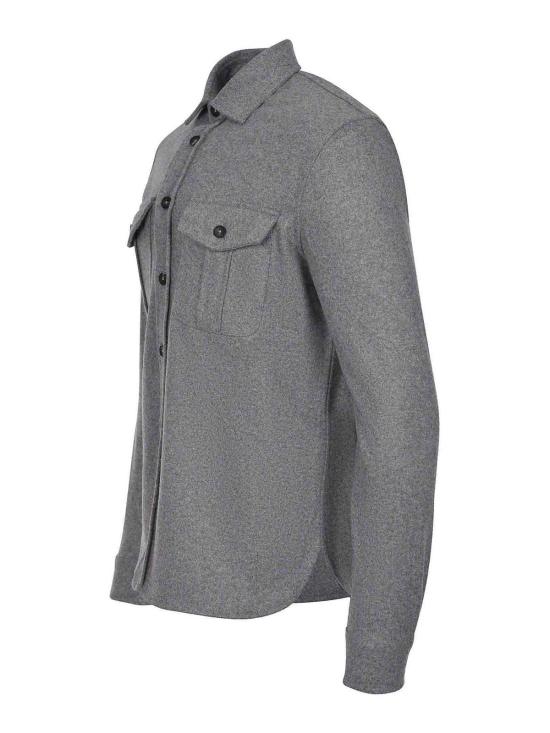 25FW 필리포 드 로렌티스 긴팔 셔츠 CAMLMILWCFELT930 Grey - FILIPPO DE LAURENTIIS