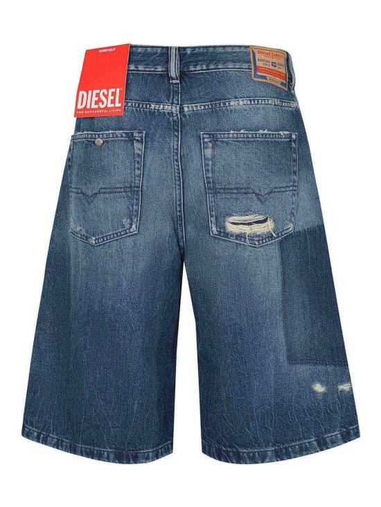 25FW 디젤 데님 숏팬츠 A1405109M5201 Blue - DIESEL