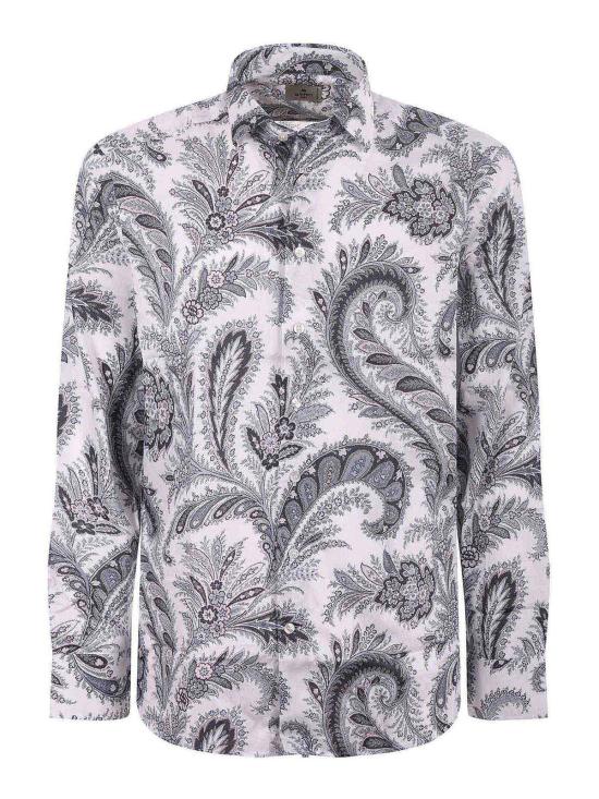 25FW 에트로 긴팔 셔츠 MRIB000199SA5L1X0803 Grey