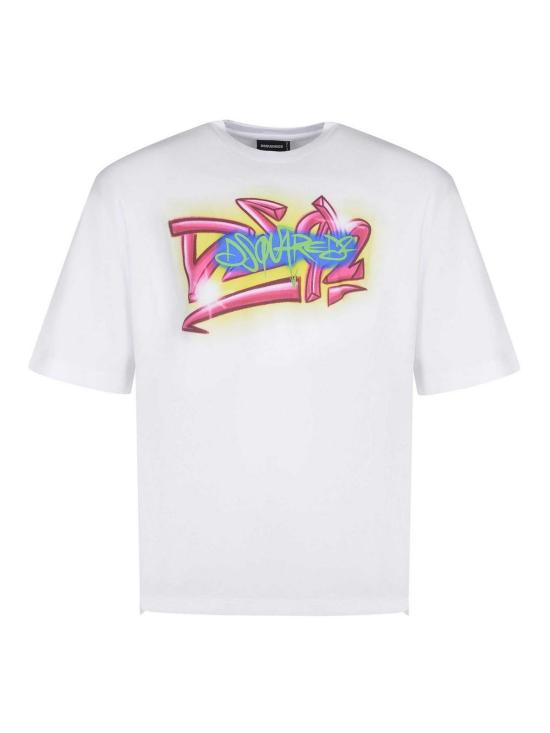 26SS 디스퀘어드2 반팔 티셔츠 S71GD1652D20033100 White